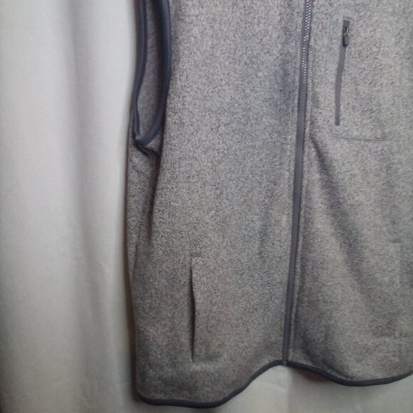 Chaps Vest XL Men Sleeveless Full Zip Pockets Gray - Picture 13 of 16